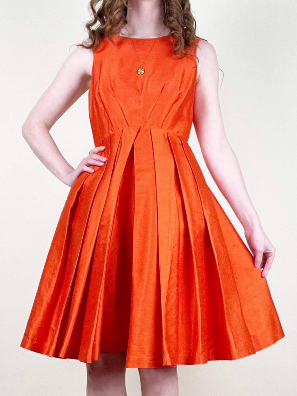 Vintage Silk Midi Dress 60s Inspired Mod Party Cocktail Wedding Guest Y2K 2000s